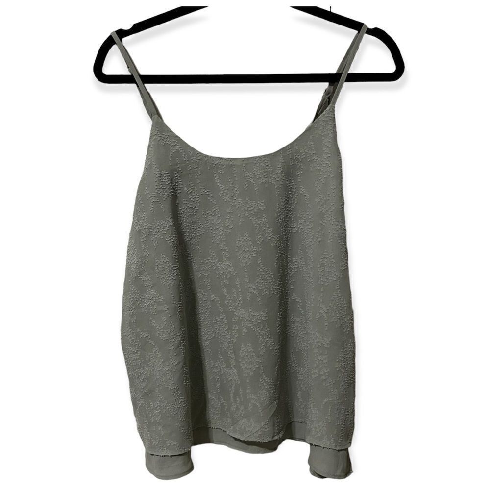 Tank top M Francesca’s medium mi ami blue gray slate adjustable straps NWT​